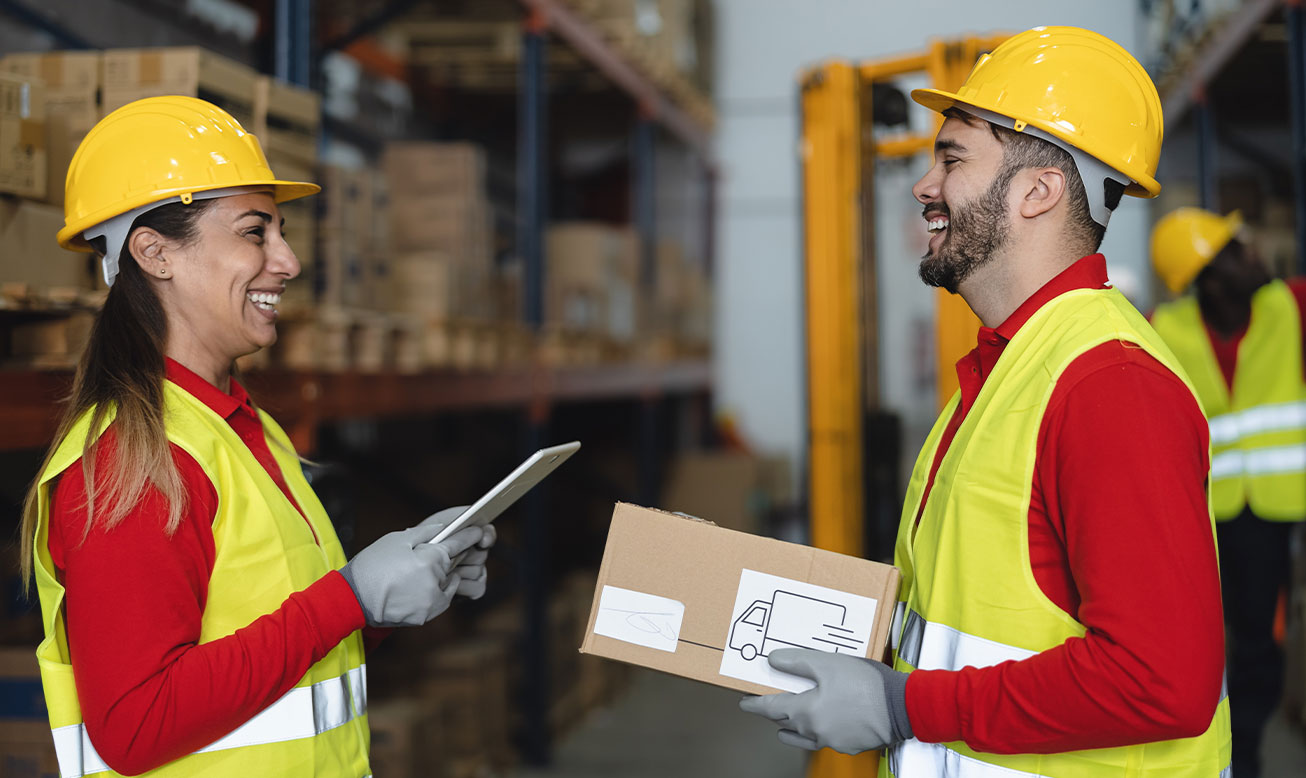 warehouse workers