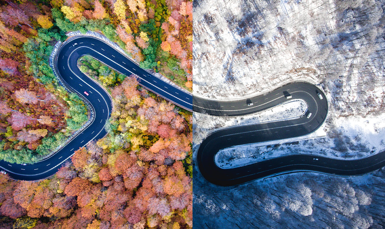 Winter roads in freight