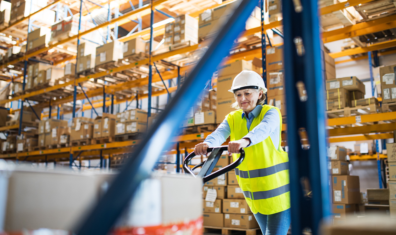 Pop-Up-Forklift-Worker-Female Supply Chain Disruptions