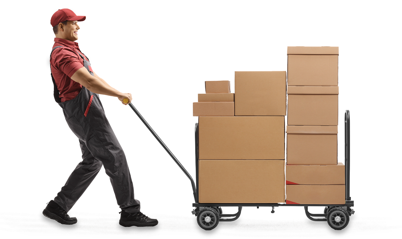 Pop-Up-Warehouse-Worker-Boxes-Pulling last mile delivery challenges